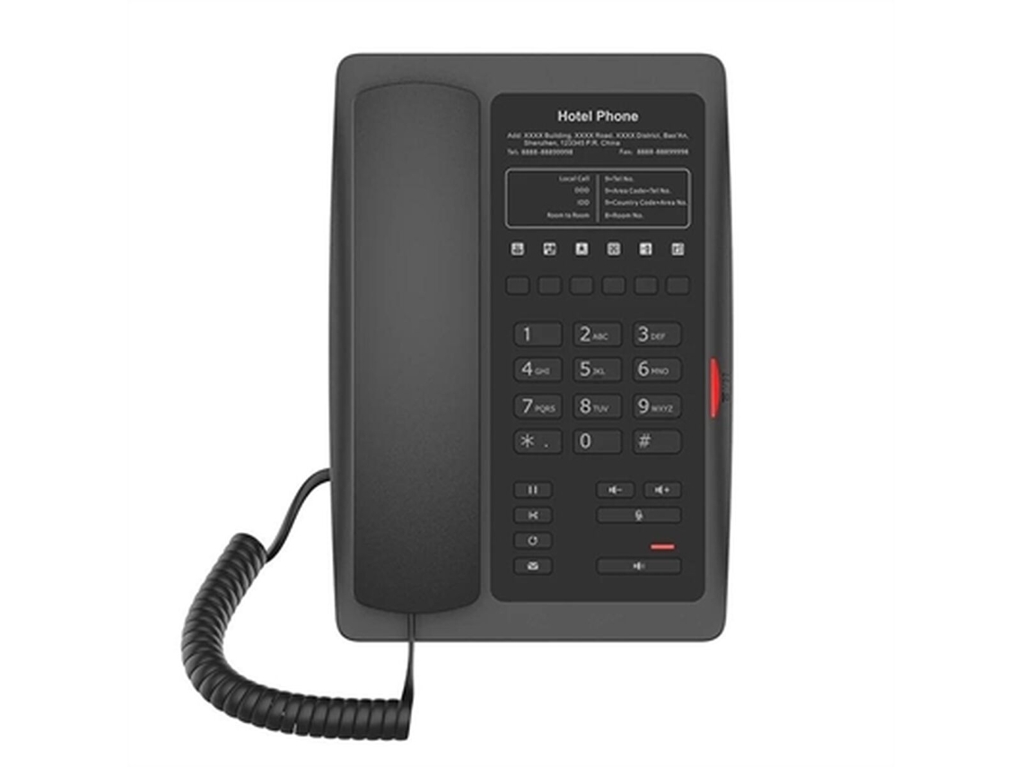 Teléfono IP FANVIL Hotel Phone H3 (Negro - RJ45 - Ethernet LAN - PoE x 1)