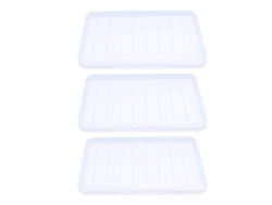 Mali caixa de Armazenamento de Isca de Pesca Portátil Transparente Unilateral 3pcs Médio para Iscas e Anzóis