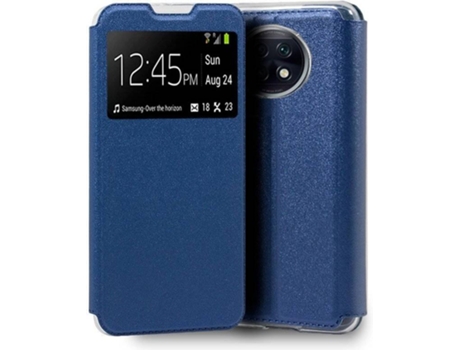 Funda para Xiaomi Redmi Note 9T COOL Flip Cover Azul