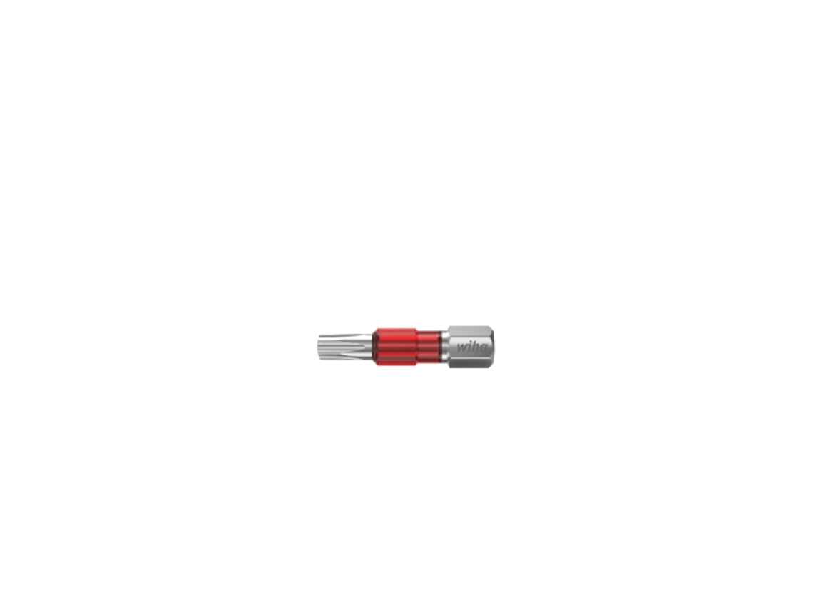 WIHA Juego de bits, bit TY de 29 mm TORX® (T30), de 25 unid., en caja, de 1/4" (42550)