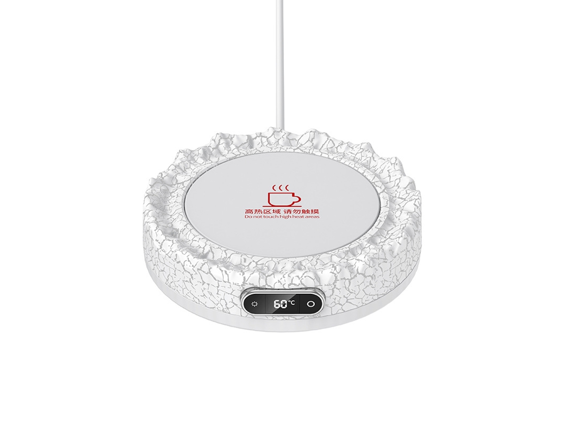 Calentador de tazas eléctrico para bebidas, regulador de temperatura de 4 velocidades, termostato digital