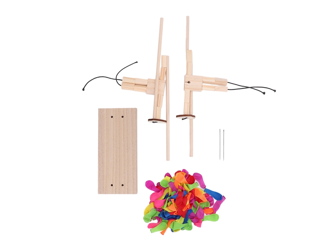 Marionetas De Madera Hechas A Mano Para Esgrima, Juego Interactivo Balloon Man Battle Para 2 Jugadores.