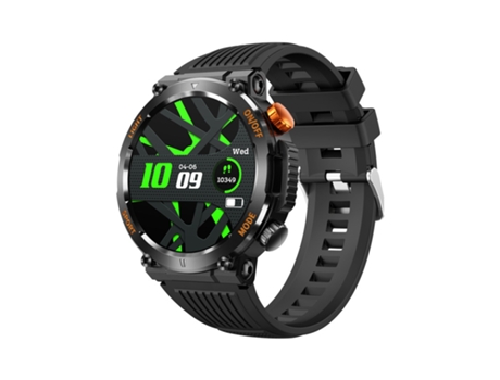 Smartwatch de 1,46 pulgadas 100 modos deportivos 30 días de duración de la batería en espera para iOS y Android Negro BISBISOUS