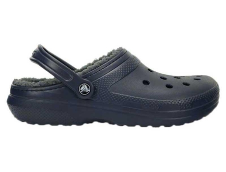 Zuecos CROCS Classic Lined Clog Unisex Mujer (39-40 - Azul)