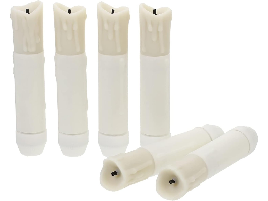 Juego De 12 Velas Led Sin Llama Que Funcionan Con Pilas