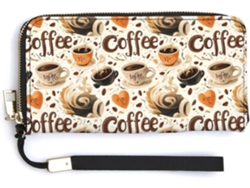 Cartera Cuero Con Cremallera Para Mujer Diseño Estampado