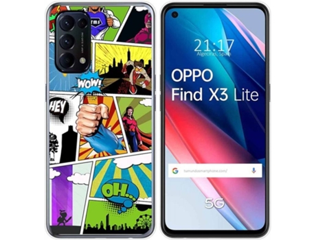 Carcasa Oppo Find X3 Lite TUMUNDOSMARTPHONE Comic Multicolor