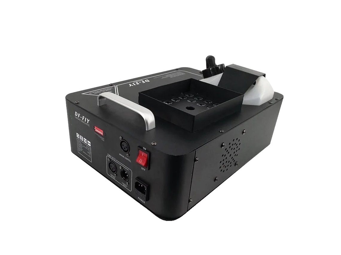 Máquina de humo, 1500 W de potencia, control remoto inalámbrico, 1500 W, 24 LED, enchufe UE OEM