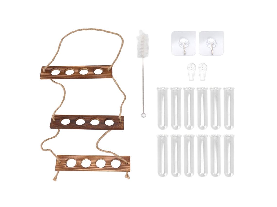 Terrario de pared para plantas con 3 niveles y 12 tubos | Sin marca