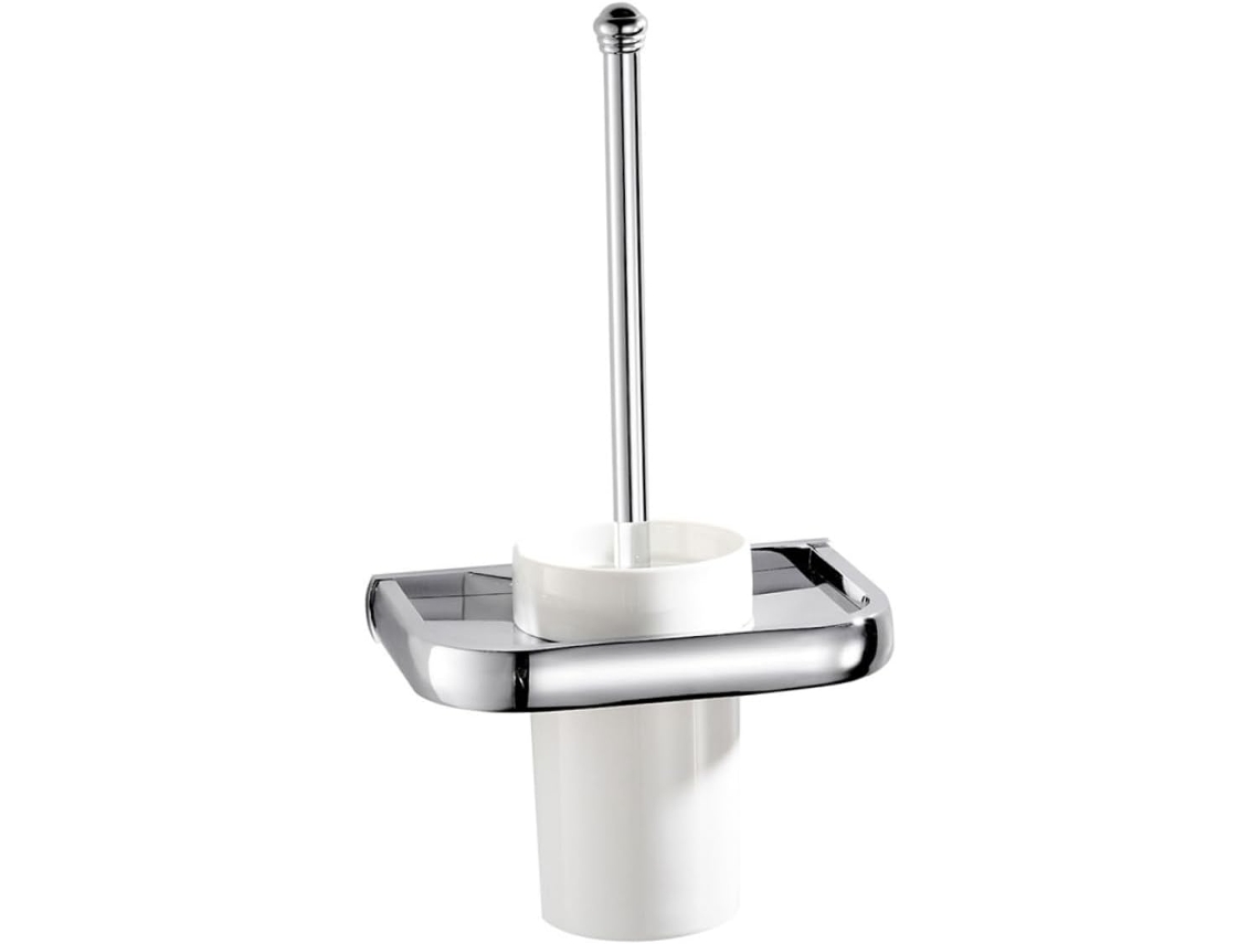 Soporte Para Cepillo De Inodoro Montado En La Pared, Juego Completo, Diseño Moderno Para Baño Colgante, Ventilado Y