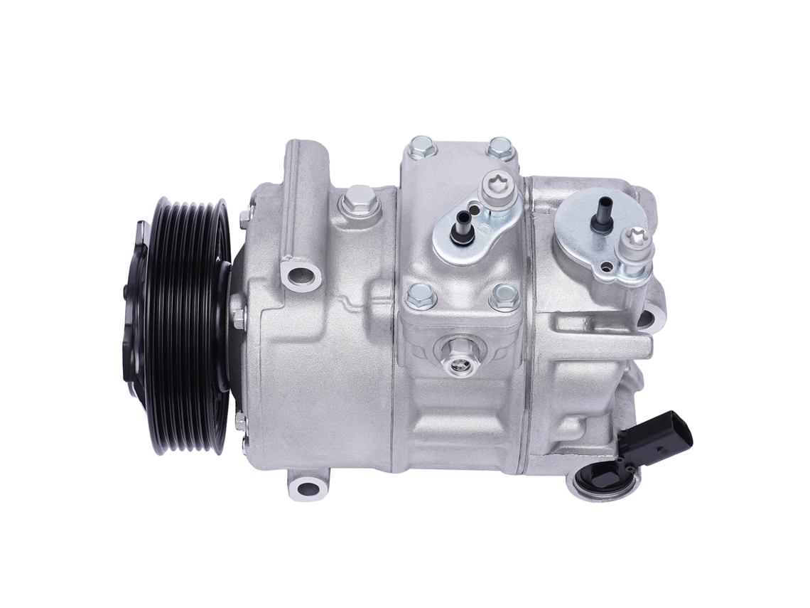 Compresores de aire acondicionado, sistema de refrigeración de alta eficiencia, calidad OEM, color plata.