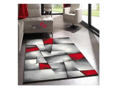 Alfombra MERINOS (200 x 290 - Poliprolileno - Rojo)