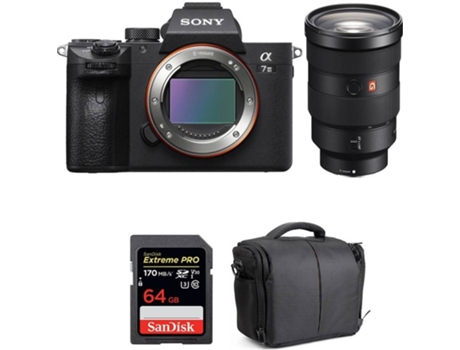 Kit Cámara SONY ALPHA 7 III FE 24-70 mm f/2.8 GM + SanDisk 64 GB + Bolsa (Full-Frame)