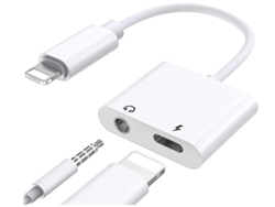 Adaptador de conector para auriculares para iPhone de color blanco Yizhood