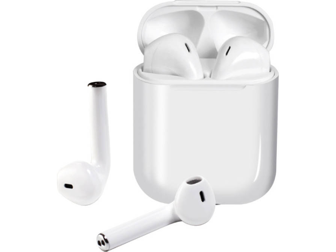 Auriculares Bluetooth True Wireless GETEK I13 (In Ear - Micrófono - Noise Cancelling - Blanco)