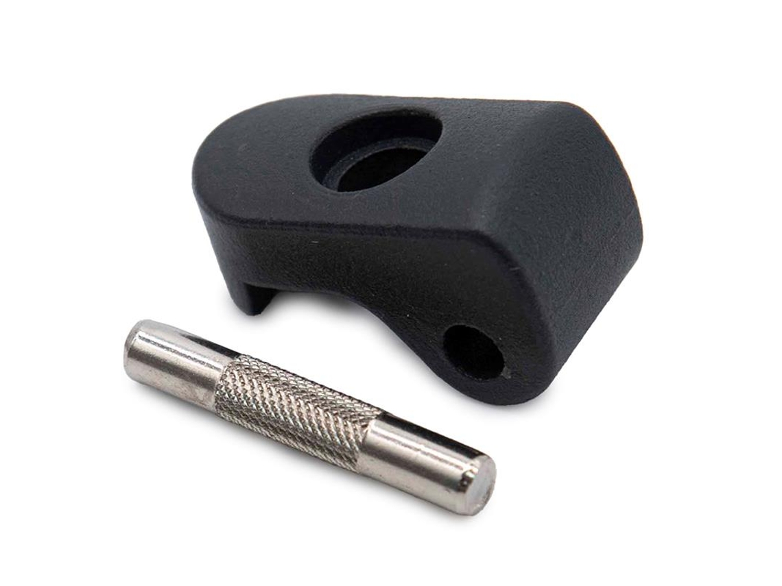 Uña De Acero Inox Negra Con Pasador 6mm Para Xiaomi Mi3