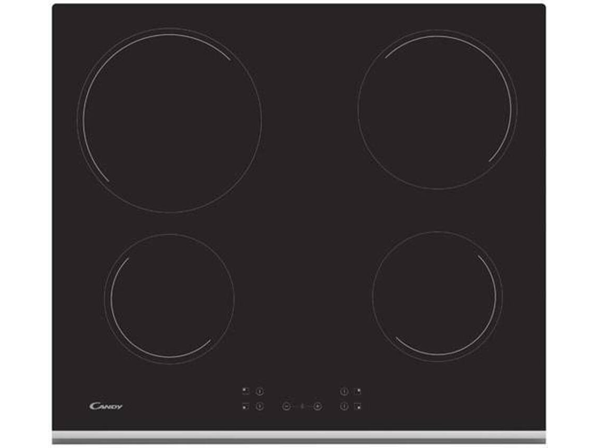Placa Vitrocerámica CANDY CH 64 XB (Eléctrica - 59 cm - Inox)