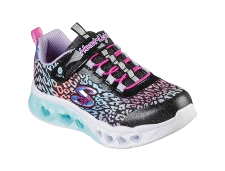 Zapatillas de Niña SKECHERS Flutter Heart Lights Multicolor (34)