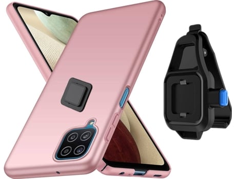 Carcasa Samsung M12 Turtleshell con Soporte de Cintura Rosa