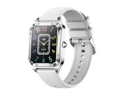 i98 Llamada Bluetooth Frecuencia cardíaca Presión arterial Monitoreo de oxígeno en sangre Reloj inteligente multideporte, Plata GODTVAGT