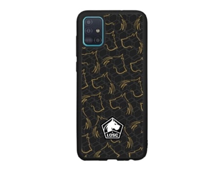 Funda Móvil Oficial Lille Fc para Samsung Galaxy A51 PHONECASES3D Piel Sintética Negro