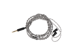 Cabo De Substituição Para Fones De Ouvido Cobre Prateado Plug 3.5mm Estéreo 1.2m Para Ie80 Ie8i Ie80i Ie8