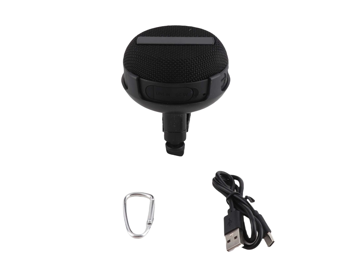 Altavoz Bluetooth 5.3 Para Bicicleta Con Certificación Ip65, Que Muestra La Hora, La Velocidad Y El Nivel De Batería.