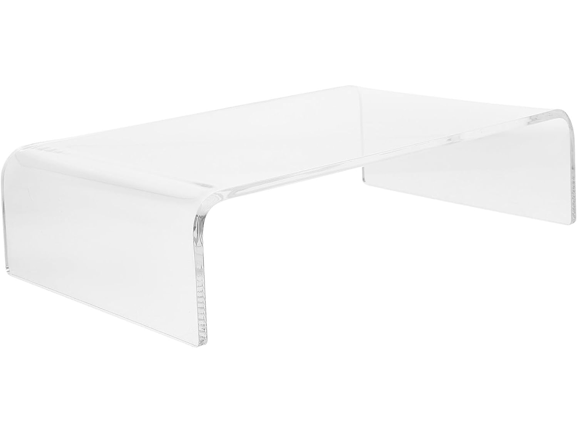 Soporte Elevado Para Monitores De Ordenador Pequeños En Acrílico Transparente, Elevador Estable.