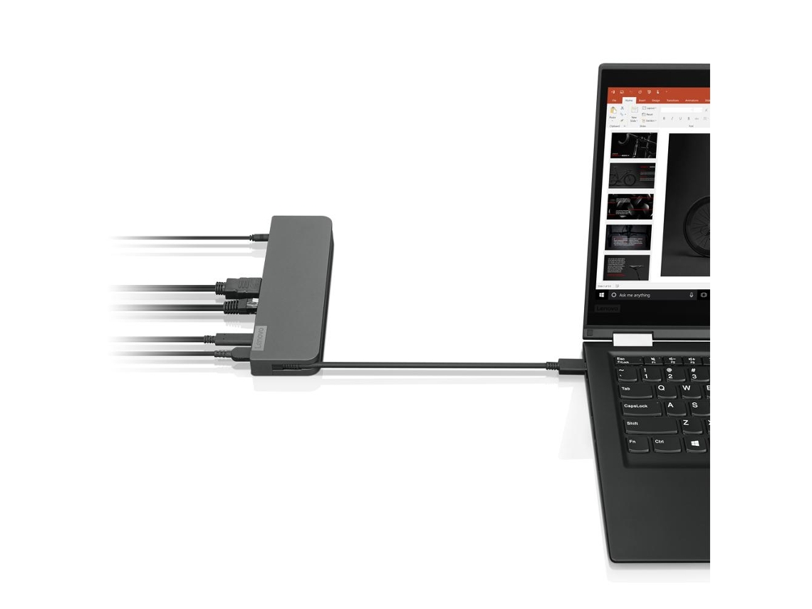 Lenovo Usb-C Mini Base con cable Usb 3.2 Gen 1 3.1 Gen 1 Tipo-C Gris