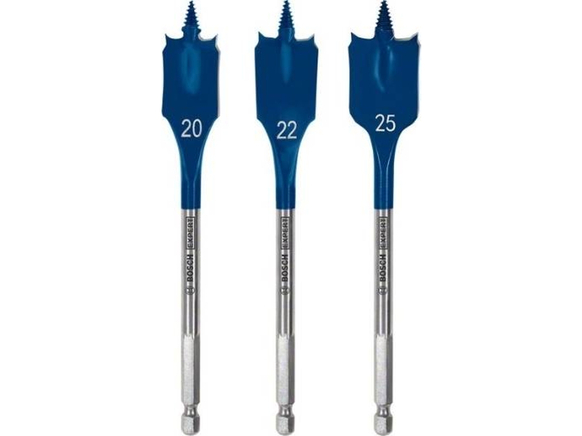 Conjunto de Brocas Planas BOSCH Expert Selfcut Speed - 20-22-25 mm - 3 Un para Conjunto de Taladros de Impacto