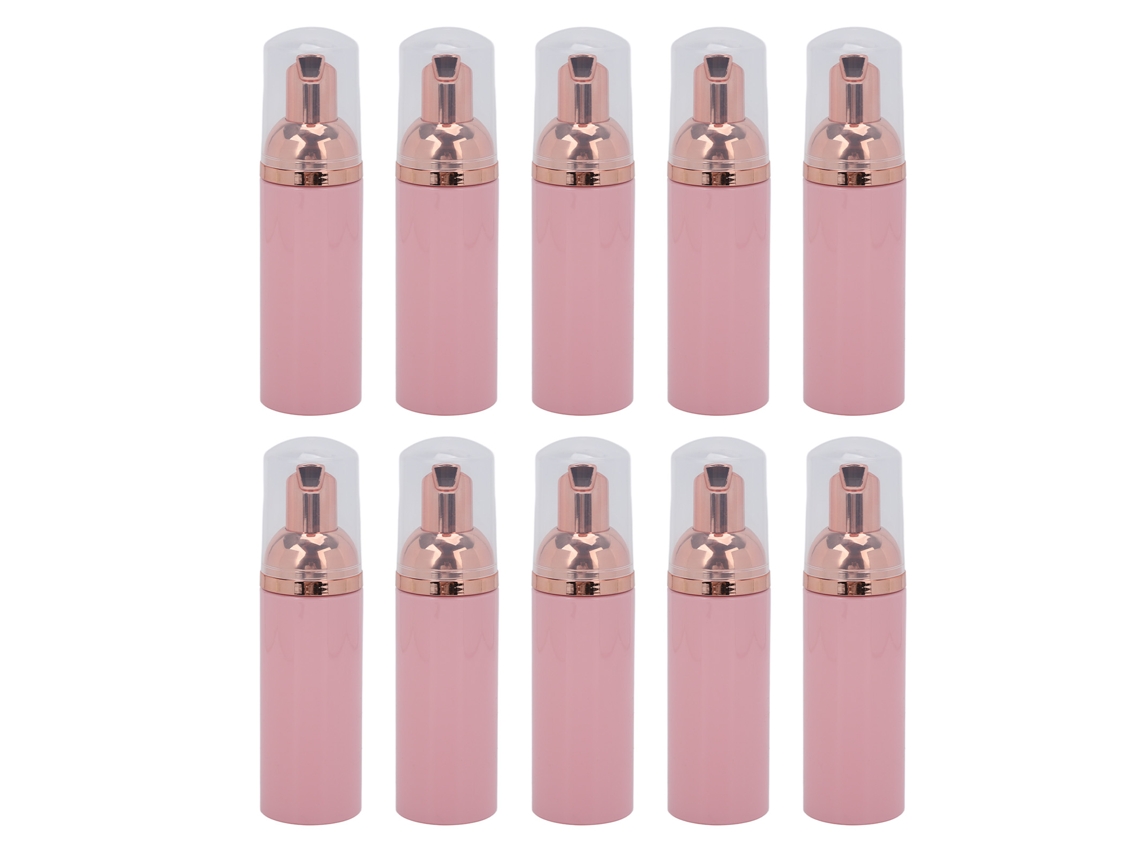 10 Botellas Dispensadoras De Espuma De 50 Ml, Dispensadores De Pet Duraderos Con Boca Ancha Y Diseño A Prueba De Fugas, Portátiles Para Viajes.