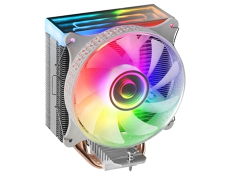 Cooler MARS GAMING Mcpu-Vr Rosa 180W Tdp Espejo Doble Argb Infinity Mirror 4 Heatpipes