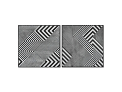 Cuadro Home Esprit Abstracto Moderno 100 X 4 X 100 Cm (2 Unidades)