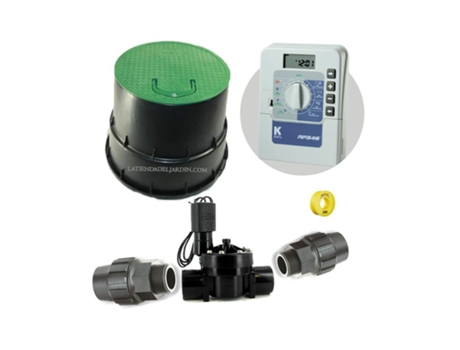 Kit Profesional Riego Automático Krain de 1 Zona 24V para Tuberia 32Mm K RAIN