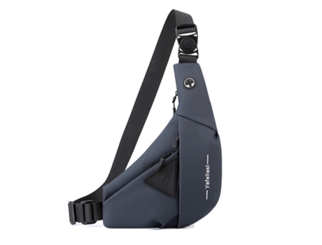 Bolso bandolera para hombre Crossbody Sling Mochila Viaje Senderismo Pecho Bolsa Mochila (azul)
