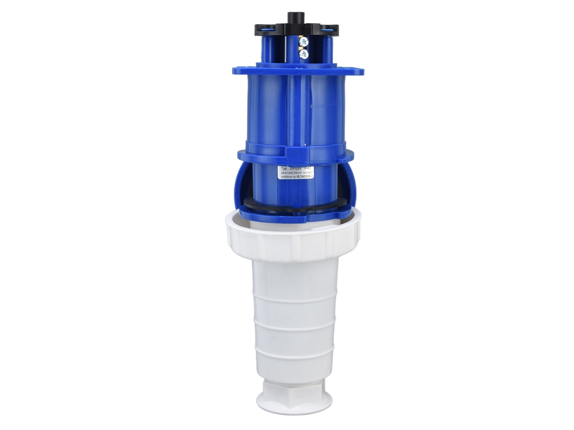 Conector Industrial Impermeable, Enchufe Y Toma De Corriente, Trifásico, 3 Pines, 2p+e, 220-250v, 63a