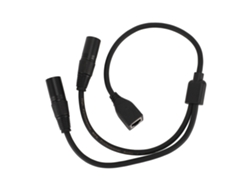 Cable Adaptador Divisor En Y Con Doble Conector Xlr De 3 Pines Macho A Rj45 Hembra Para Controlador Dmx Con, 0,5 M (1,6 Pies)