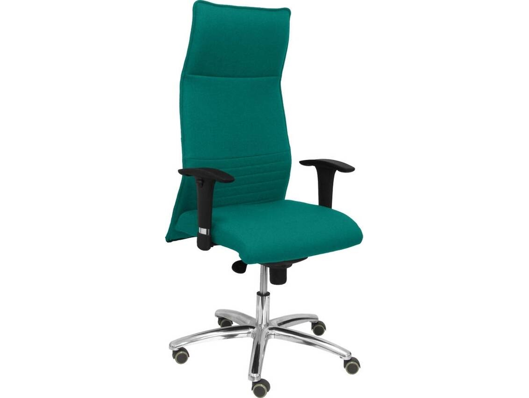 Silla de Escritorio Ejecutiva PYC Albacete Verde con ruedas antiarañazos (Brazos Ajustables - Tejido)