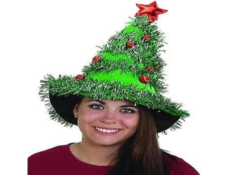 Sombrero de decoración de navidad de árbol de navidad suministros de lluvia no tejida de seda navideña