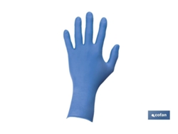 Caixa 100 Unidades Luvas De Nitrilo Azul COFAN