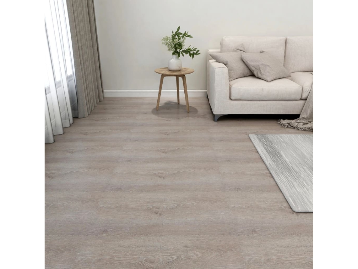 Lamas Para Suelo Autoadhesivas 55 Uds Pvc Gris Taupe 5,11 M²
