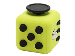Dados Portátiles Antiestrés Para Adultos, Juguete Antiestrés, Verde Fluorescente Y Negro.