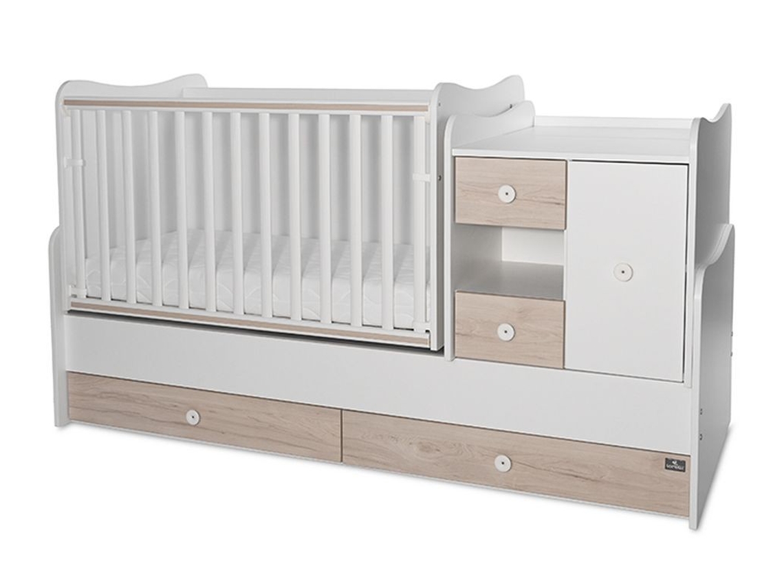Cuna convertible en cama MINIMAX de LORELLI light oak new