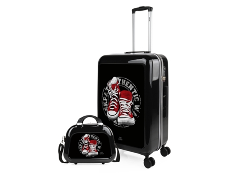 Juego De Maletas Pc SKPAT Niza negro-walk (45X68x26 Cm)