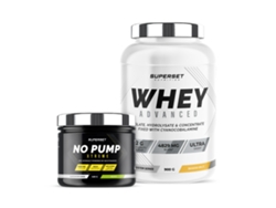 Programa de acondicionamiento físico energético 100 Whey Proteine Advanced 900 g Banana Split No Pump Xtreme Mojito Superset Nutrition