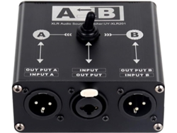 Conmutador De Audio Xlr Balanceado 2 En 1 - Manual, Conectores Macho De 6,5 Mm
