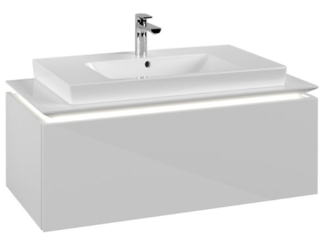 Villeroy &amp Boch Legato Vanity unit B694 1000x380x500mm centrada en el lavabo iluminación LED