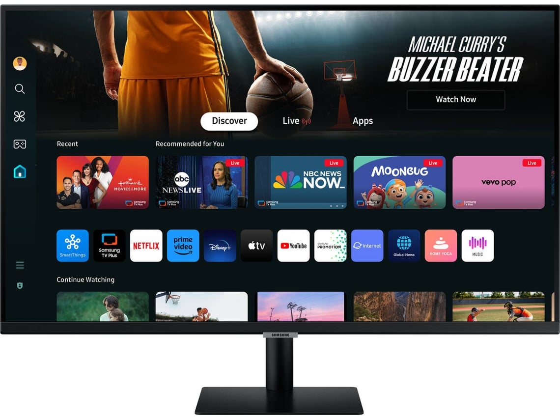 Monitor SAMSUNG Smart Monitor M70D LS32DM700UUXEN (32" - 60 Hz - 4K UHD - Negro)