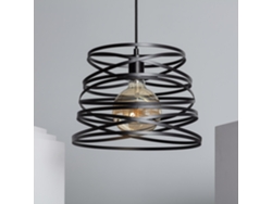 Lámpara Colgante LEDKIA (Negro - E27 - 40 W - Metal)
