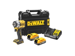 DEWALT DCF921E2T-QW Llave Impacto sin escobillas XR 18V POWERSTACK 1/2" Par Medio con anillo de retención